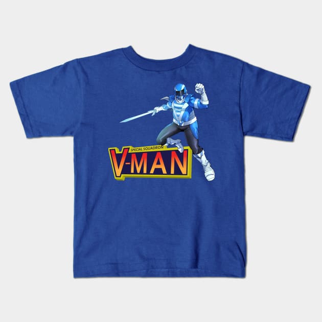 Chonker V-Blue ! Kids T-Shirt by Special Squadron V-Man